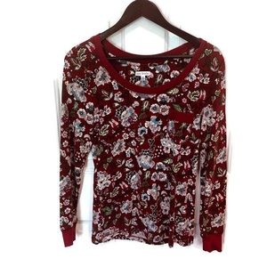 Vera Bradley pj top floral medium thermal